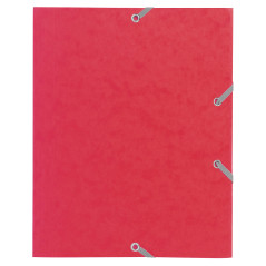 Exacompta - Réf. 55200E - Carton de 25 chemises à élastiques pour format scolaire - pochettes 3 rabats - en carte lustrée 400 g/