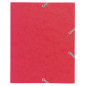 Exacompta - Réf. 55200E - Carton de 25 chemises à élastiques pour format scolaire - pochettes 3 rabats - en carte lustrée 400 g/