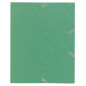 Exacompta - Réf. 55200E - Carton de 25 chemises à élastiques pour format scolaire - pochettes 3 rabats - en carte lustrée 400 g/