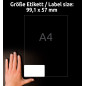 Avery Zweckform L7173-100 Etiquettes adresse pour enveloppes C4/C5 99,1 x 57 mm 100 feuilles (Import Allemagne) Avery Zweckform L7173-100 Etiquettes adresse pour enveloppes C4/C5 99,1 x 57 mm 100 feuilles (Import Allemagne)