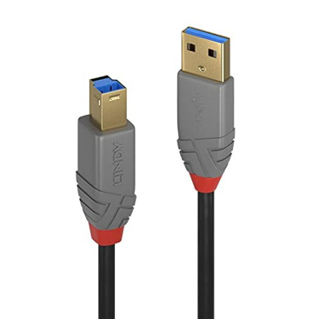 LINDY Câble USB 3.2 type A/B Anthra Line 5 m
