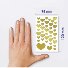 Autocollant décoratif 4400, Avery Zweckform Matériau spécifique Herzen gold
