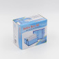 WEDO Boîte à fiches A8 à l'italienne, bleu transparent, WEDO Boîte à fiches A8 à l'italienne, bleu transparent,