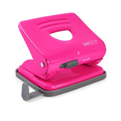 Rapesco 1360 Perforatrice à 2 Trous en Métal 825, Capacité de 25 Feuilles, Rose Fuschia