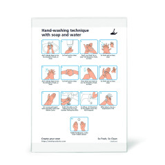 Djois made by 3L 15090 – Pack 10 Pochettes A4 transparentes autocollantes format A4, affichage adhésive repositionnable- documen