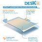 Pochette plastifieuse Deskit A4, brillantes, 120 feuilles, 150 microns - Présentations claires et durables - Rigidité idéale pou Pochette plastifieuse Deskit A4, brillantes, 120 feuilles, 150 microns - Présentations claires et durables - Rigidité idéale pou