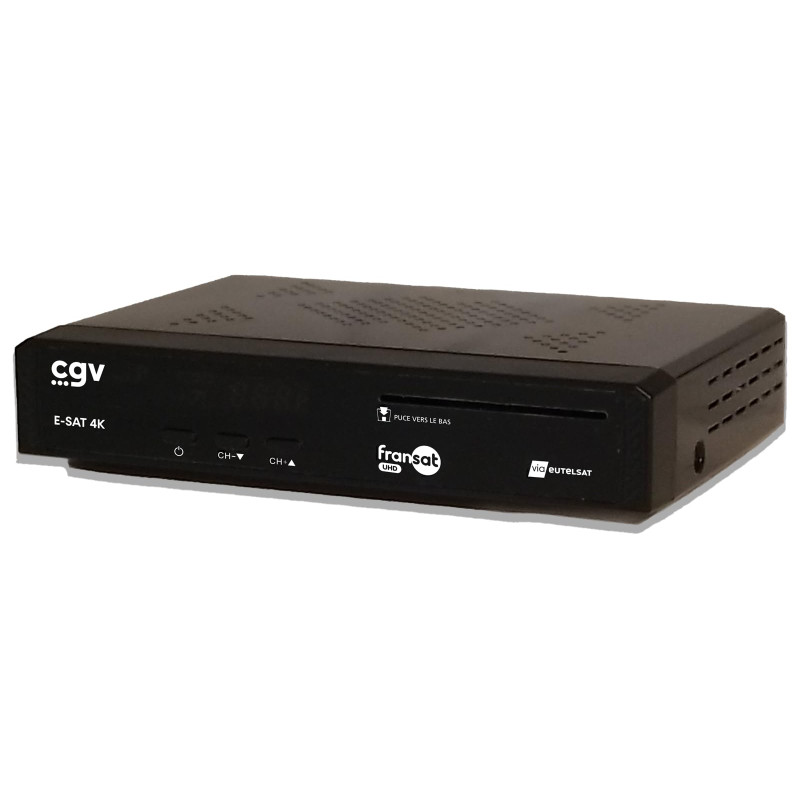CGV | Récepteur Satellite UHD - E-Sat 4K récepteur-enregistreur TNT Satellite Ultra HD | FRANSAT | Fonction Enregistrement | USB CGV | Récepteur Satellite UHD - E-Sat 4K récepteur-enregistreur TNT Satellite Ultra HD | FRANSAT | Fonction Enregistrement | USB