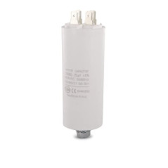 DL-pro Condensateur universel 22 µF 450 V Ø 40 x 95 mm avec connecteurs AMP 6,3 mm et vis de fixation M8 CBB60 pour appareils él