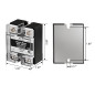 Heschen Relais statique monophasé DC/DC, SSR-100DD, entrée 4-32VDC, sortie 24-220VDC, 100A 50-60Hz Heschen Relais statique monophasé DC/DC, SSR-100DD, entrée 4-32VDC, sortie 24-220VDC, 100A 50-60Hz