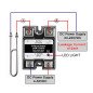 Heschen Relais statique monophasé DC/DC, SSR-100DD, entrée 4-32VDC, sortie 24-220VDC, 100A 50-60Hz Heschen Relais statique monophasé DC/DC, SSR-100DD, entrée 4-32VDC, sortie 24-220VDC, 100A 50-60Hz