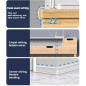 Elfcam® - 3m Câble Réseau Ethernet RJ45, Cat 7 STP 100% Cuivre, Câble Plat, 32 AWG, Blanc (3M) Elfcam® - 3m Câble Réseau Ethernet RJ45, Cat 7 STP 100% Cuivre, Câble Plat, 32 AWG, Blanc (3M)