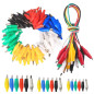 GTIWUNG 90Pcs Pince Crocodile à Tête Double Pince de Test Set Cavalier Couleur Connecteur de Sonde(28/35/45cm), 10Pcs Ligne Test GTIWUNG 90Pcs Pince Crocodile à Tête Double Pince de Test Set Cavalier Couleur Connecteur de Sonde(28/35/45cm), 10Pcs Ligne Test