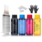 4X 1 Litre Encre de Sublimation Compatible pour Epson, Brother, Roland, Mimaki, Mutoh, CMYK 4X 1 Litre Encre de Sublimation Compatible pour Epson, Brother, Roland, Mimaki, Mutoh, CMYK
