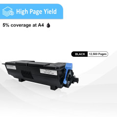 Cartouche de Toner Noir Compatible Kyocera TK3160 TK-3160 avec Puce pour imprimante Laser Kyocera ECOSYS P3145dn M3145dn M3145id