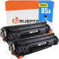 Cartouches de toner compatibles avec HP CE285A Lot de 2