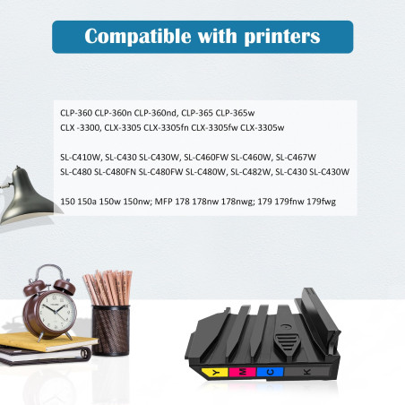 ASEKER CLT-W406 W406 Bac Récupération SU426A Compatibles pour Samsung CLP-360 CLP-365 CLX-3300 CLX-3305 SL-C410 SL-C430 SL-C460 