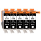Supply Guy 5 Cartouches d'encre Compatible avec Canon PGI-555 PGBK Noir pour Pixma IX6800 Series IX6820 IX6850 MX720 Series MX72