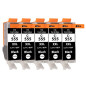 Supply Guy 5 Cartouches d'encre Compatible avec Canon PGI-555 PGBK Noir pour Pixma IX6800 Series IX6820 IX6850 MX720 Series MX72