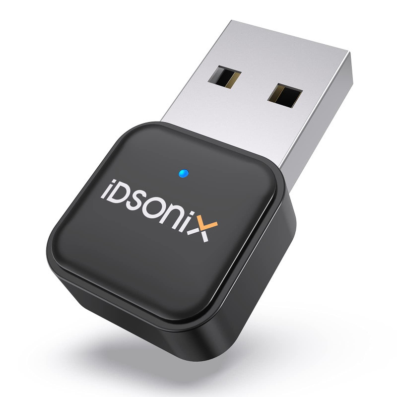 iDsonix Clé Bluetooth 5.0 Adapter, Bluetooth Dongle USB pour PC, Adaptateur Bluetooth sans Fil Compatible avec Windows 10/7 pour iDsonix Clé Bluetooth 5.0 Adapter, Bluetooth Dongle USB pour PC, Adaptateur Bluetooth sans Fil Compatible avec Windows 10/7 pour