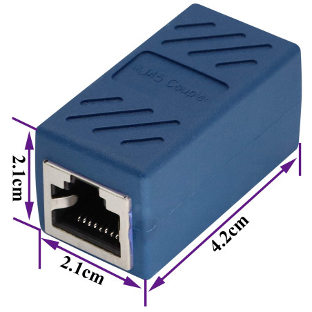 AAOTOKK Adaptateur Coupleur RJ45 Femelle à Femelle Ethernet Câble Connecteur LAN pour Cat6 Cat5e en Ligne Coupleur Ethernet Câbl