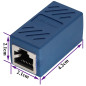 AAOTOKK Adaptateur Coupleur RJ45 Femelle à Femelle Ethernet Câble Connecteur LAN pour Cat6 Cat5e en Ligne Coupleur Ethernet Câbl AAOTOKK Adaptateur Coupleur RJ45 Femelle à Femelle Ethernet Câble Connecteur LAN pour Cat6 Cat5e en Ligne Coupleur Ethernet Câbl