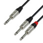 Adam Hall Cables 4 STAR YVPP 0600 - Câble Audio REAN Jack 6,35 mm stéréo vers 2 x Jack 6,35 mm mono 6 m Adam Hall Cables 4 STAR YVPP 0600 - Câble Audio REAN Jack 6,35 mm stéréo vers 2 x Jack 6,35 mm mono 6 m