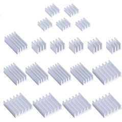 GeeekPi 20PCS Dissipateurs de Chaleur pour Raspberry Pi 4 Modèle B,Raspberry Pi Dissipateurs de Chaleur en Aluminium avec Ruban