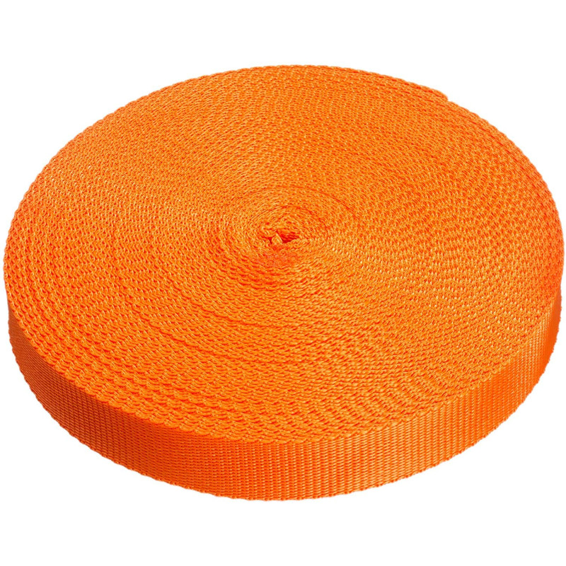 Direct Manufacturing Rouleau de sangle en polypropylène de 25 mm x 50 m pour le bricolage, sangles, harnais, arrimage et plus en Direct Manufacturing Rouleau de sangle en polypropylène de 25 mm x 50 m pour le bricolage, sangles, harnais, arrimage et plus en