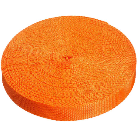 Direct Manufacturing Rouleau de sangle en polypropylène de 25 mm x 50 m pour le bricolage, sangles, harnais, arrimage et plus en