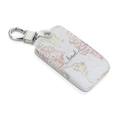 kwmobile Accessoire clé de Voiture Compatible avec Renault Smart Key 4-Bouton (Keyless Go Uniquement) - Coque en Simili Cuir pou