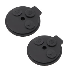 eMagTech 2pcs 3 Bouton Clé de Voiture Tampon en Caoutchouc Couverture de Coque Boîtier de Clé à Distance Intelligente Remplaceme
