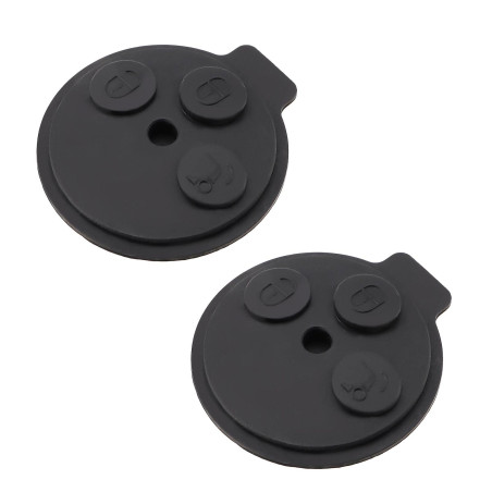 eMagTech 2pcs 3 Bouton Clé de Voiture Tampon en Caoutchouc Couverture de Coque Boîtier de Clé à Distance Intelligente Remplaceme
