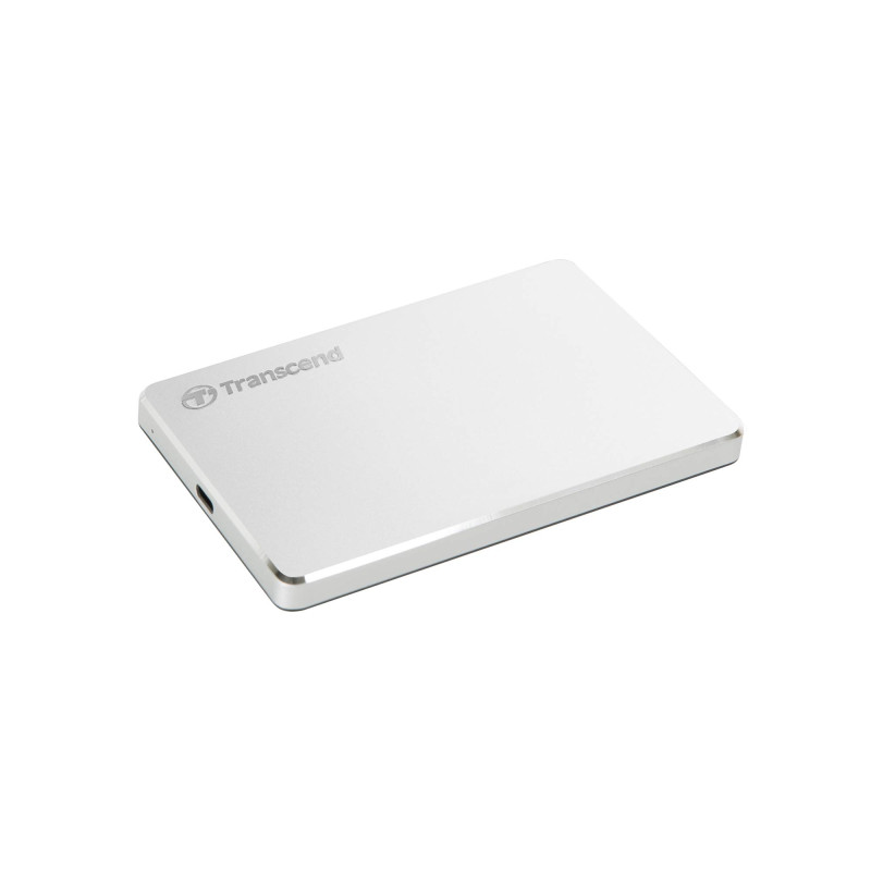 Transcend StoreJet 25C3S Disque dur portable 2TB USB Type-C 3.1 Gen 1 Argent - TS2TSJ25C3S Transcend StoreJet 25C3S Disque dur portable 2TB USB Type-C 3.1 Gen 1 Argent - TS2TSJ25C3S