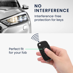 kwmobile Coque clé de Voiture Compatible avec Audi Clé 3-Touches Accessoire clé Voiture - Protection étui Souple en Silicone - B