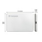 Transcend StoreJet 25C3S Disque dur portable 2TB USB Type-C 3.1 Gen 1 Argent - TS2TSJ25C3S Transcend StoreJet 25C3S Disque dur portable 2TB USB Type-C 3.1 Gen 1 Argent - TS2TSJ25C3S