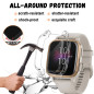 Niboow Coque [2 Pièces] Compatible avec Garmin Venu Sq/Music, Protection D'écran Cadre Totale Anti-Rayure, Couverture Complète D