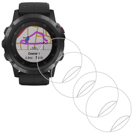 iDaPro 4 Pièces Protection Ecran pour Garmin Fenix 5X Plus/fånix 5X 51 mm montre TPU protecteur protège écran Films Screen prote
