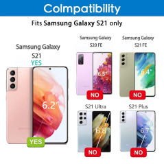 Glitter Liquide Collier Coque pour Samsung Galaxy S21 5G, Glitter Silicone Paillette Étui Protection TPU Bumper Liquide Housse, 