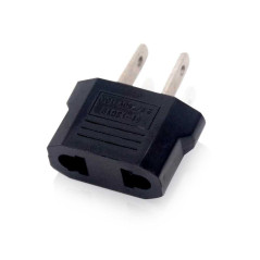 OcioDual 4X Adaptateur Prise France EU Europe vers US USA Voyage Secteur EUR FR Chine Noir