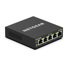NETGEAR (GS305E) Switch Ethernet 5 Ports RJ45 Métal Gigabit (10/100/1000), Switch RJ45 Manageable Plus, positionnement Bureau ou