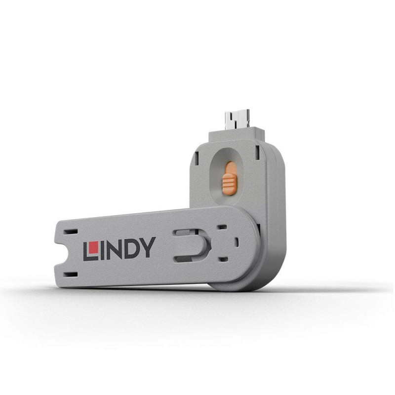 Lindy Clé pour bloqueur de Port USB Type A, Orange Lindy Clé pour bloqueur de Port USB Type A, Orange
