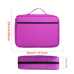 BOMKEE Trousse à Crayons colorée 220 Slots Portable Dessiner Peindre Pochette Sac de Rangement étanche Multicouche pour stylos A