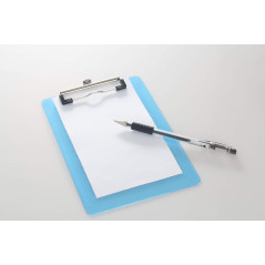 6 Pièces Porte-bloc A5 avec Pince, Transparent Plastique Clip planches pour papier d'écriture Memo des dossiers, Planchettes à p