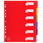 EXACOMPTA Jeu de 6 intercalaires polypro 3.5/10e format maxi A4+