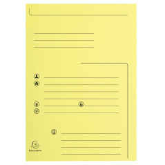 Exacompta - Réf. 334005E - Paquet de 25 chemises rigides imprimées avec 2 rabats SUPER 210 g/m² - couleurs pastel - certifiées P