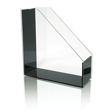 Wedo Acryl Exklusiv Porte-revues A4 Transparent/Noir