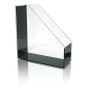Wedo Acryl Exklusiv Porte-revues A4 Transparent/Noir