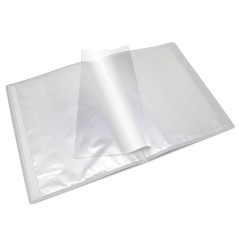 WAYTEX 931444 Protège Documents A4 Personnalisable 80 Vues 40 Pochettes Couverture Polypro Transparent