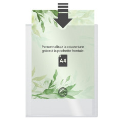 WAYTEX 931444 Protège Documents A4 Personnalisable 80 Vues 40 Pochettes Couverture Polypro Transparent