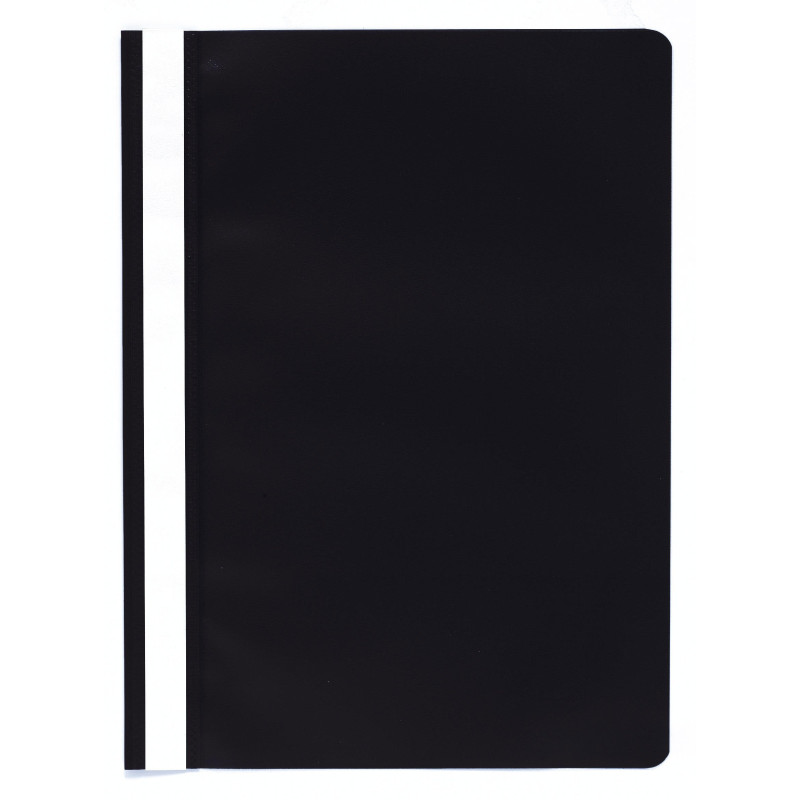 Exacompta - Réf. 449201B - Paquet de 25 chemises de présentation à lamelles - couverture en PP qualité standard - étiquette sur 